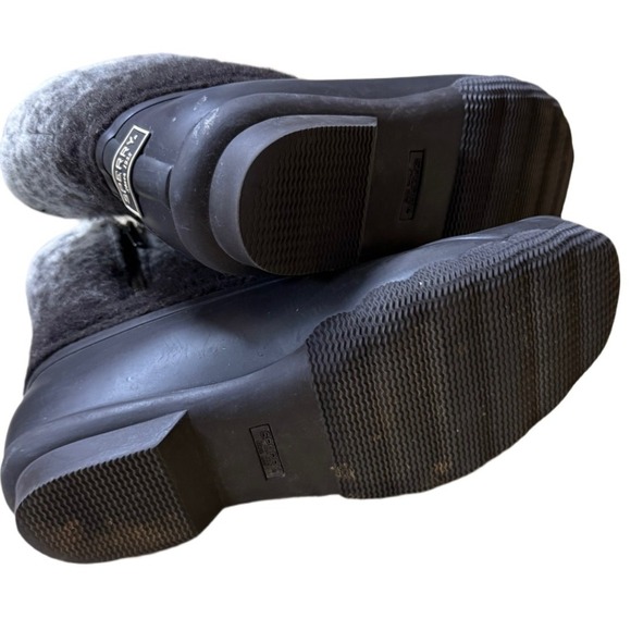 Sperry Dark Brown 100% Wool Duck Boots Weather Boots Size Women's 8 1/2 - Picture 6 of 7